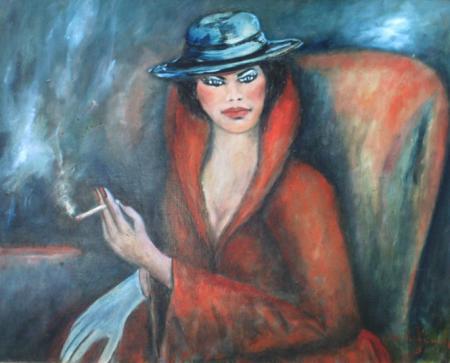 La dame &agrave; la cigarette